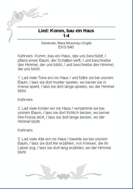 Liedblatt